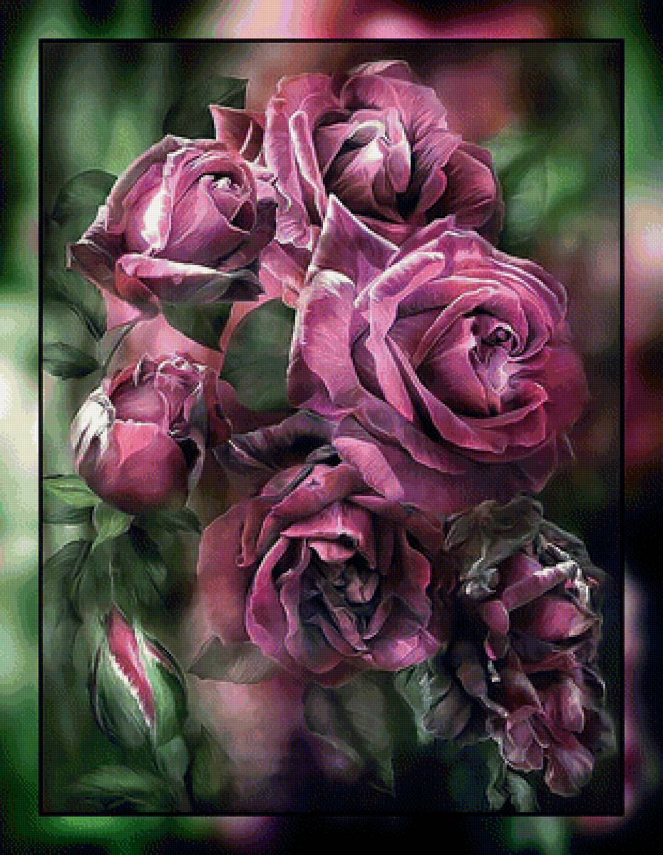 Розы. Кэрол Кавалирис. - картина, розы, цветы, живопись. - предпросмотр