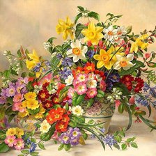 Схема вышивки «цветы»