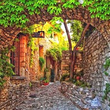 Схема вышивки «ДВОРИК В ПРОВАНСЕ»