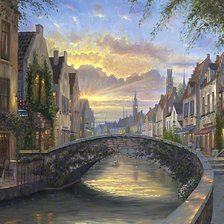 Схема вышивки «РЕКИ И МОСТЫ»