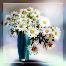 Схема вышивки «Ромашковый букет.»