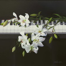 Схема вышивки «БЕЛЫЕ ЛИЛИИ»