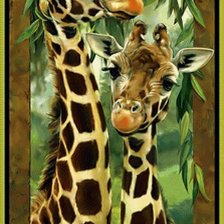 Схема вышивки «жирафы»