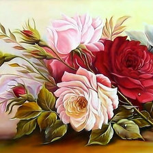 Схема вышивки «Розы.»