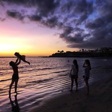 Схема вышивки «Закат Тенерифе»