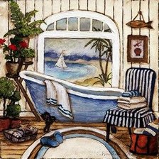 Схема вышивки «ванная»