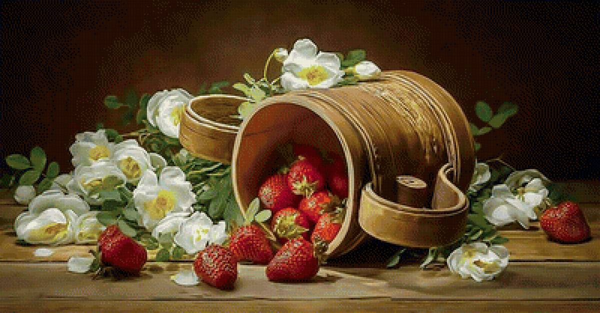 Клубника. - клубника, ягоды, натюрморт. - предпросмотр