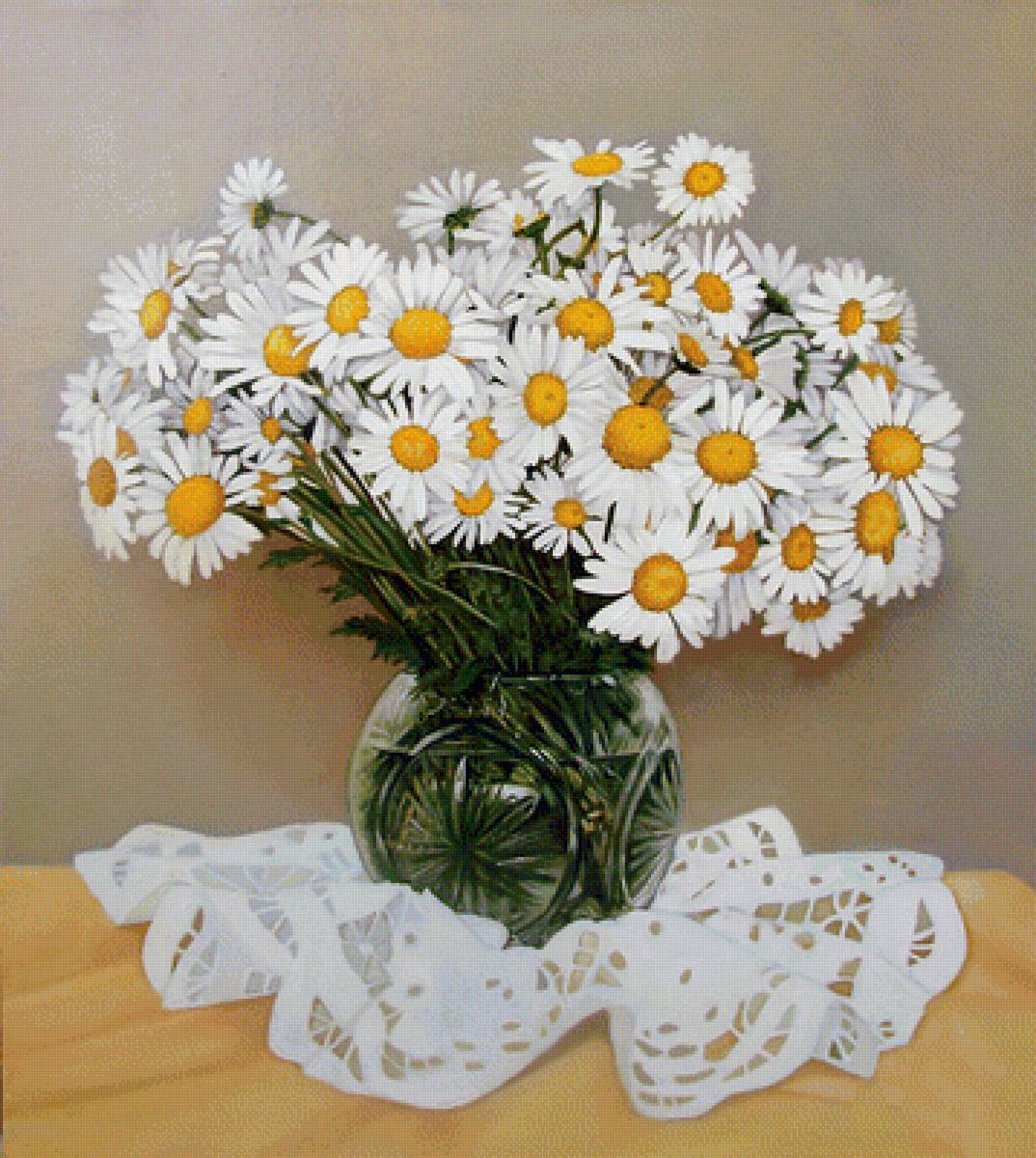 №1944631 - цветы, натюрморт, ромашки - предпросмотр