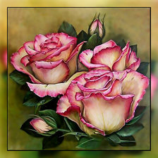 Схема вышивки «Розы.»