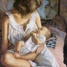 Схема вышивки «Мать и дитя»