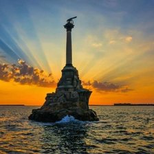 Схема вышивки «Памятник затопленным кораблям»