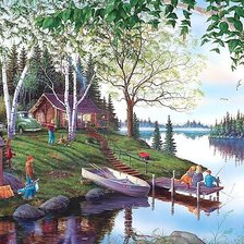 Схема вышивки «ВЫЕЗД НА ПРИРОДУ»