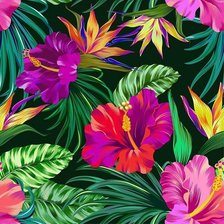 Схема вышивки «Подушка "Тропики" 2»