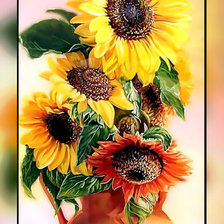 Схема вышивки «Подсолнухи.»