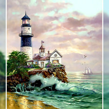 Схема вышивки «Маяк.»