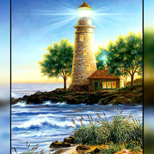 Схема вышивки «Маяк2.»