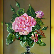 Схема вышивки «Букет роз.»