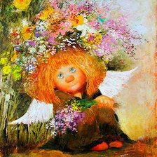 Схема вышивки «Ангел»