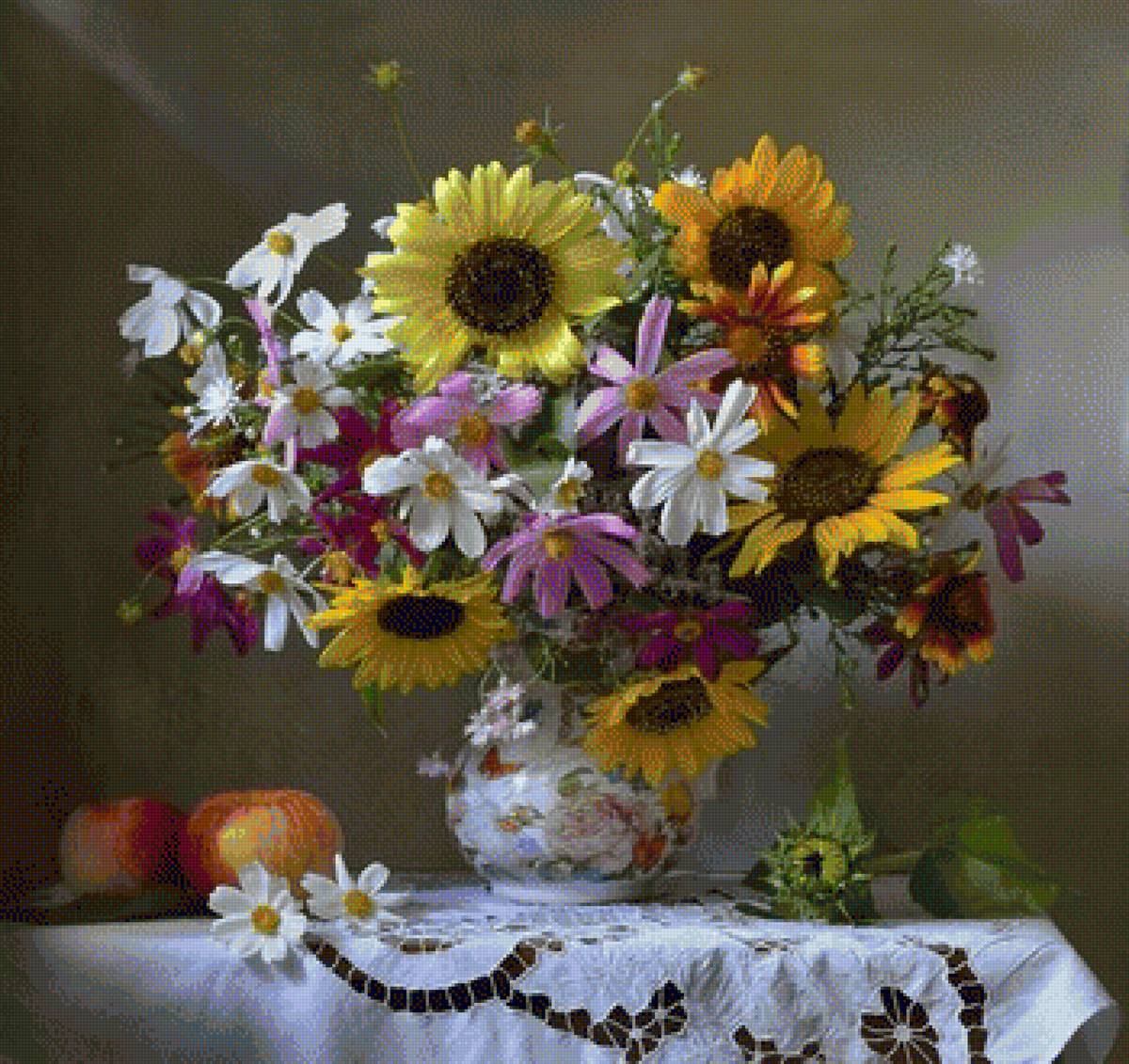 БУКЕТ ЦВЕТОВ - осение цветы, букет цветов - предпросмотр