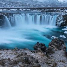 Схема вышивки «Водопад Исландии»