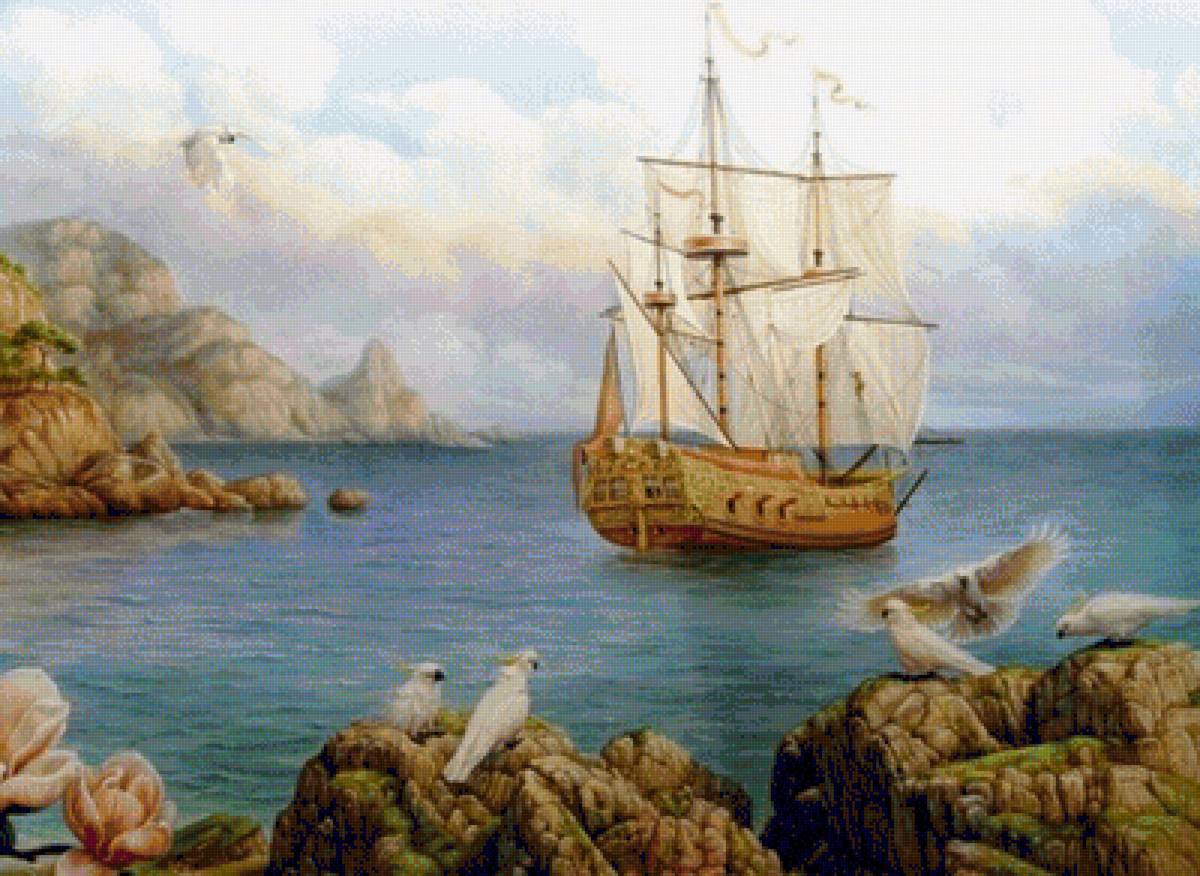 Корабль - море корабль - предпросмотр