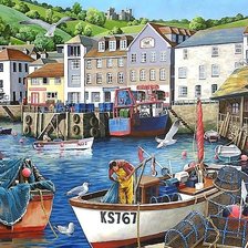 Схема вышивки «РЫБАЦКИЙ ГОРОДОК»