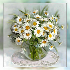 Схема вышивки «Ромашки.»