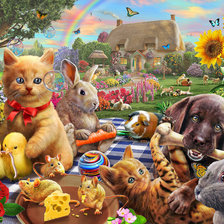 Схема вышивки «домашние животные»