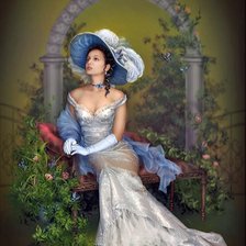 Схема вышивки «dáma»