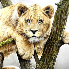 Схема вышивки «Охотница.»