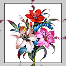 Схема вышивки «Букетик.»