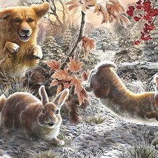 Схема вышивки «мир животных»