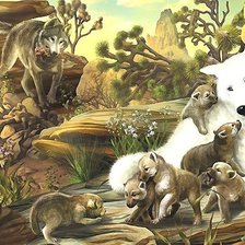 Схема вышивки «мир животных»