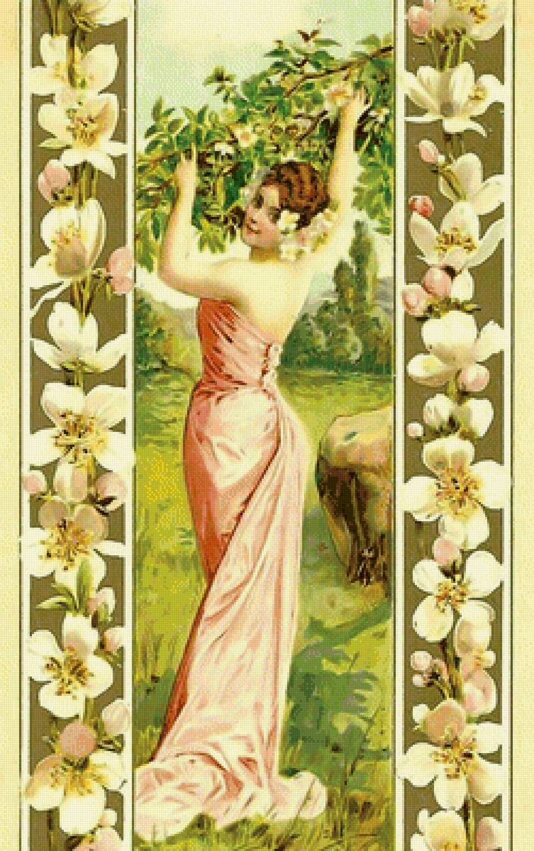 Винтажные красавицы. - девушка., винтаж - предпросмотр