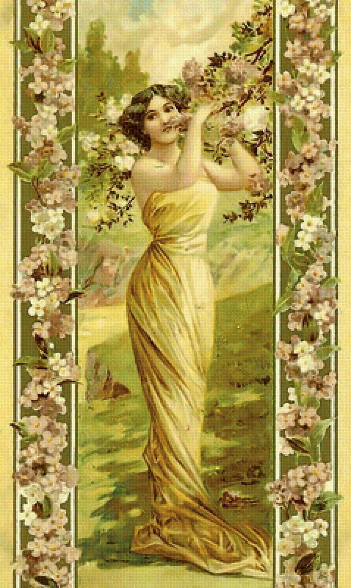 Винтажные красавицы. - девушка., винтаж - предпросмотр