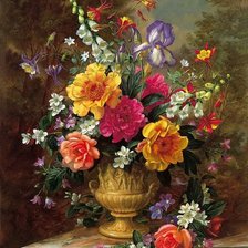 Схема вышивки «цветы»