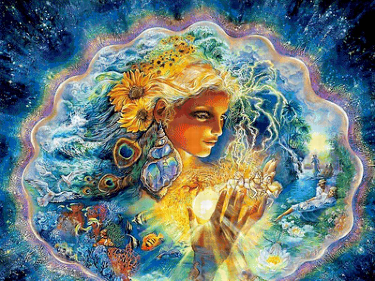 Чудо - вышивка, искусство, картина, абстракция, схема - предпросмотр