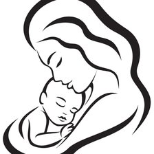 Схема вышивки «Mamma e baby»