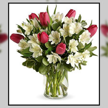 Схема вышивки «Тюльпанчики.»