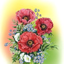 Схема вышивки «цветы»