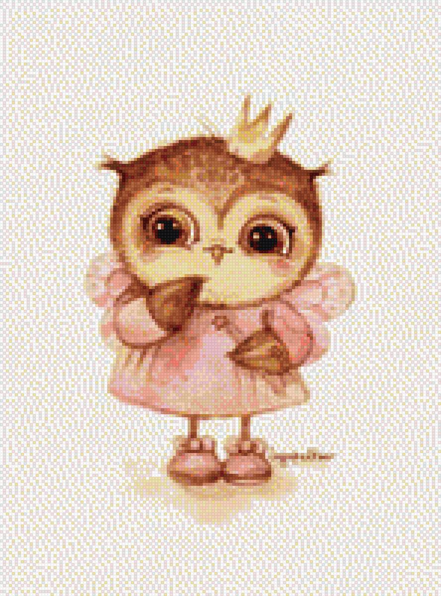 Совушка в короне - предпросмотр