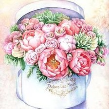 Схема вышивки «акварель»