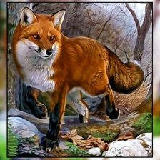 Схема вышивки «Лисонька.»