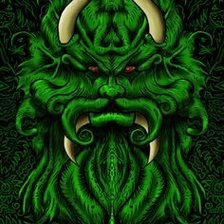 Схема вышивки «леший»