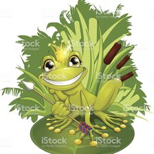 Схема вышивки «лягушка»