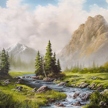 Схема вышивки «Meadow Brook.»