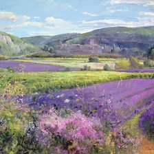 Схема вышивки «Lavender Fields In Old Provence»