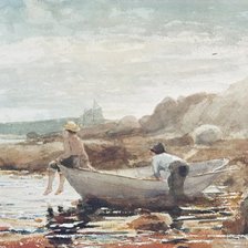 Схема вышивки «Boys On The Beach»