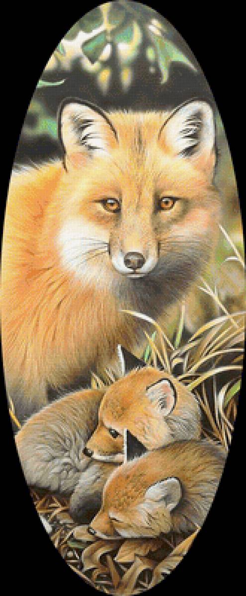 Серия "Лисы" - лисята, животные, лиса - предпросмотр