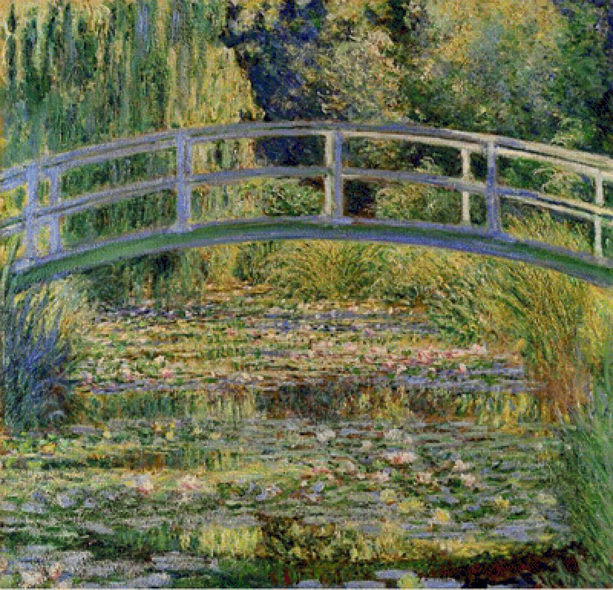 The Waterlily Pond With The Japanese Bridge, 1899 - by monet, claude (1840-1926) - предпросмотр